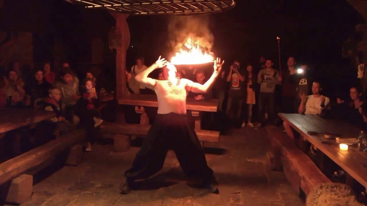 Dětenice Středověká Krčma - Ohnivá šou