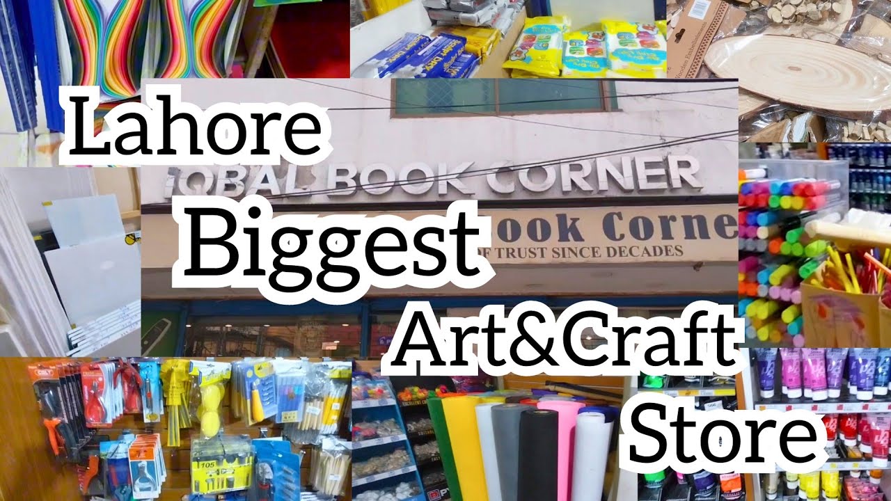 Lahore Biggest Art & Craft store😱 #youtubepartner #art #craft #haul #shopping  #artist #creative