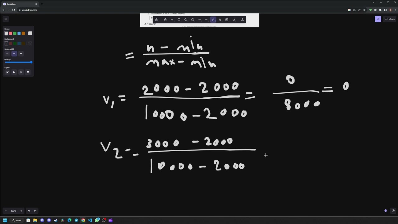 min-max normalization