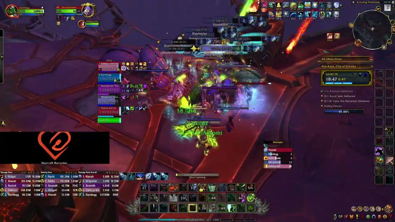 Mythic+ | Farseer Resto Shaman | Ara-Kara, City of Echoes +16 | TWW Season 3