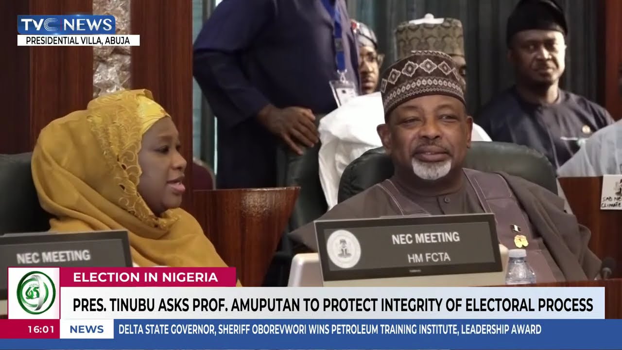 President Tinubu Swears In Prof. Amupitan As INEC Chairman