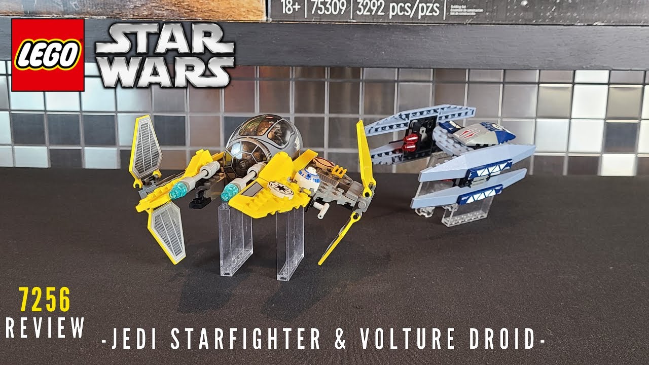 LEGO Star Wars Jedi Starfighter and Vulture Droid 7256 Review!