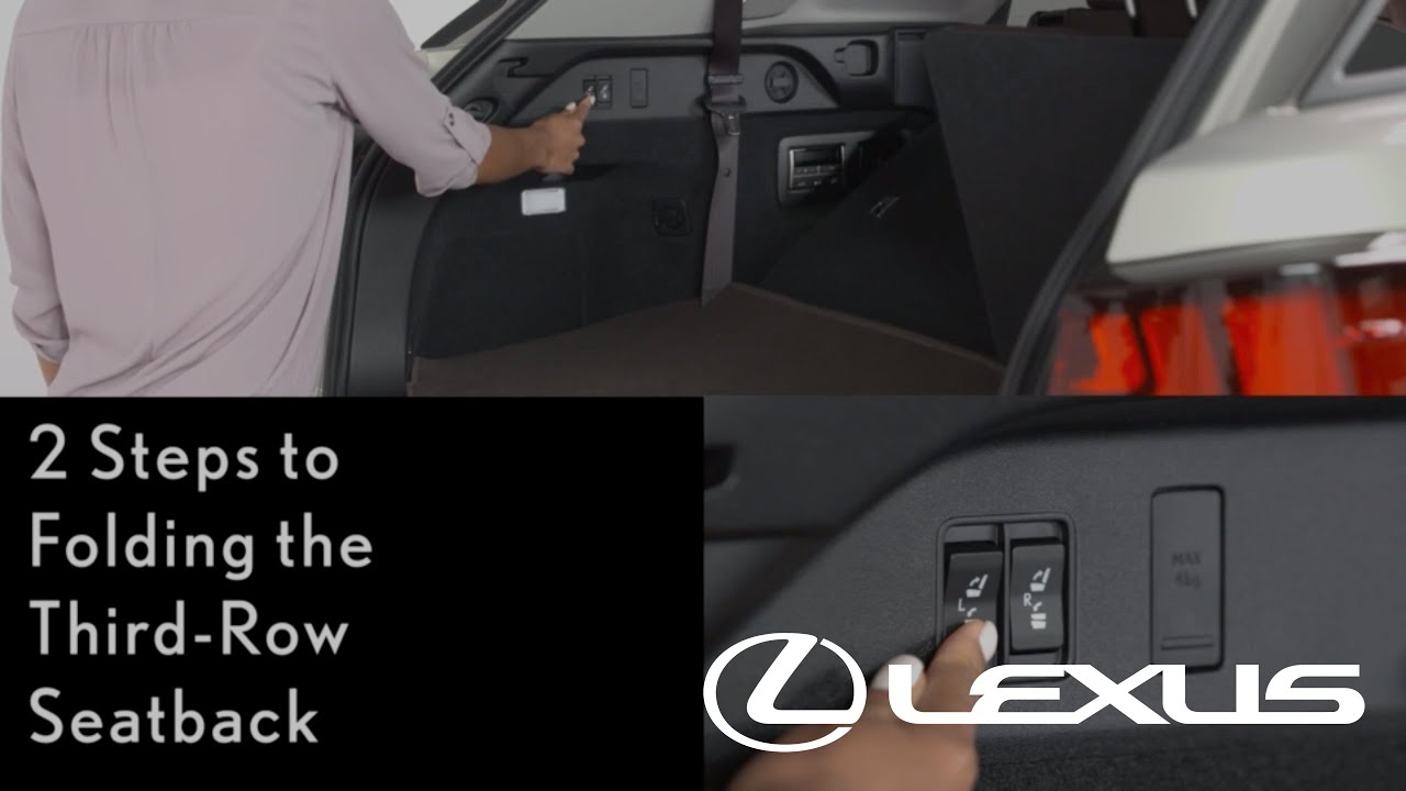How-To Fold Down the Third-Row Seats | Lexus RX L