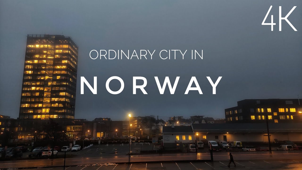 ordinary city in Norway 🇧🇻 Bryne 4K