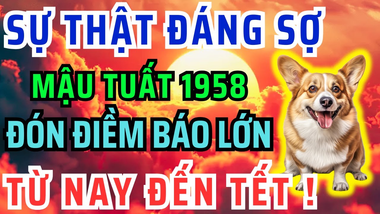 Chấn Động Chắc Chắn 9 Điều Này Xảy Ra Với Mậu Tuất 1958 Từ Nay Đến Tết Âm Lịch! Bỏ qua Lỡ Cả Đời.