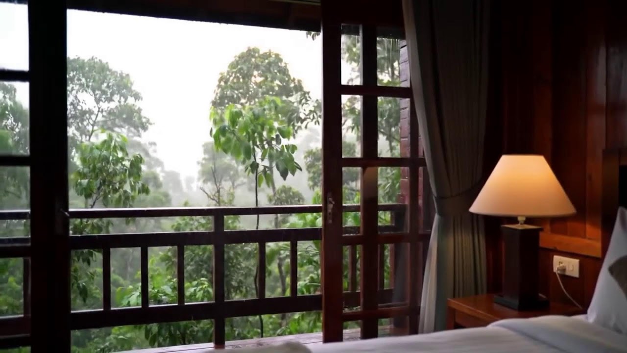 Heavy rain sounds for sleeping and relaxation, mediation, insomnia asmr sound