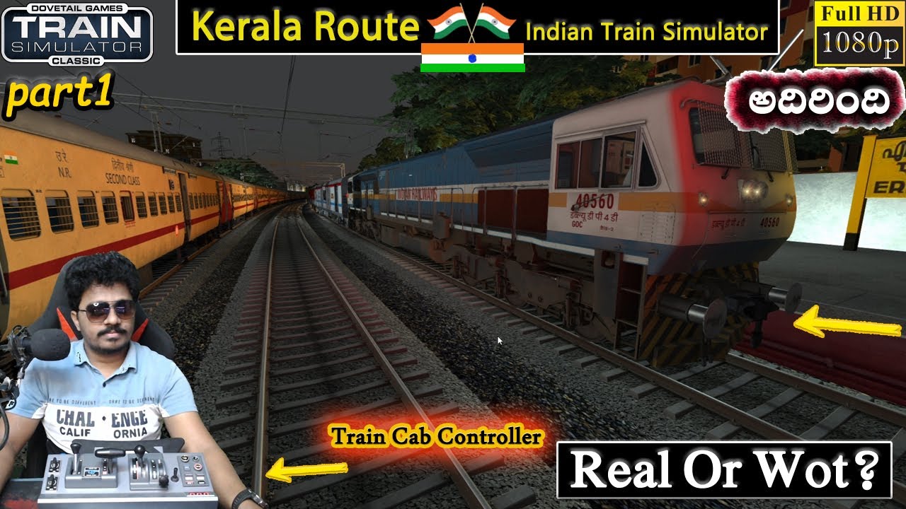 Kerala Route WDP4D Ernakulam to ALUVA SF Express part1 Indian Train Game | Train Simulator Classic