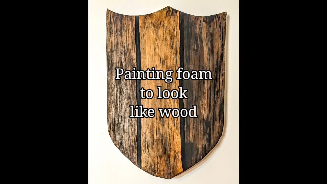 How to paint foam to look like wood