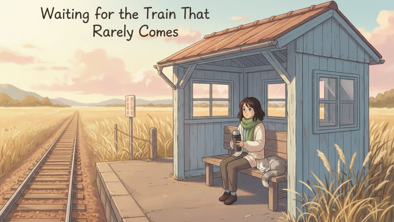 Waiting for the Train That Rarely Comes — Thoughts at a Rural Station | Ghibli-Style Video 
