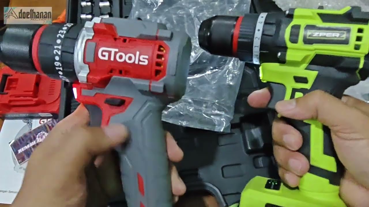 Uji coba keunggulan Gtools GT34+ Hammer Drill Brushless 13mm 80Nm Heavy Duty 2 Baterai LXT