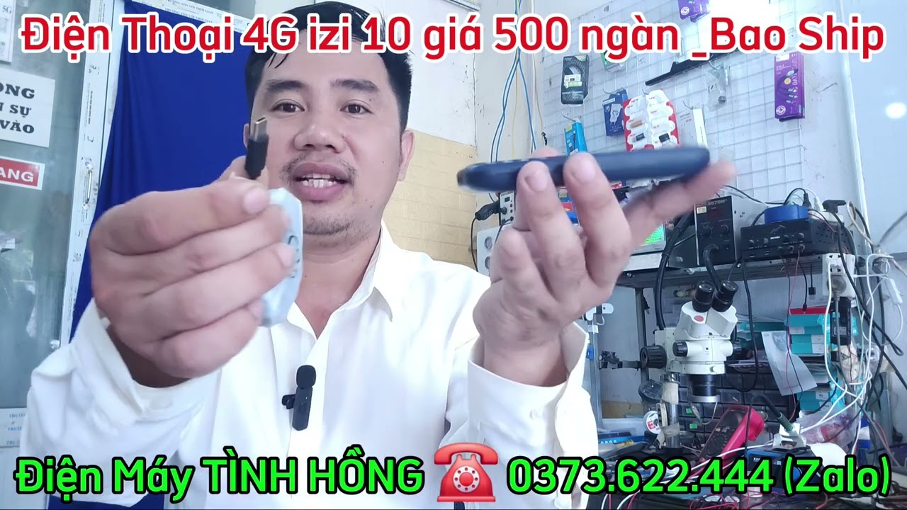 Điện thoại 4G izi 10 nhỏ _ gọn _ đẹp _ pin 10 ngày _ Ship toàn quốc