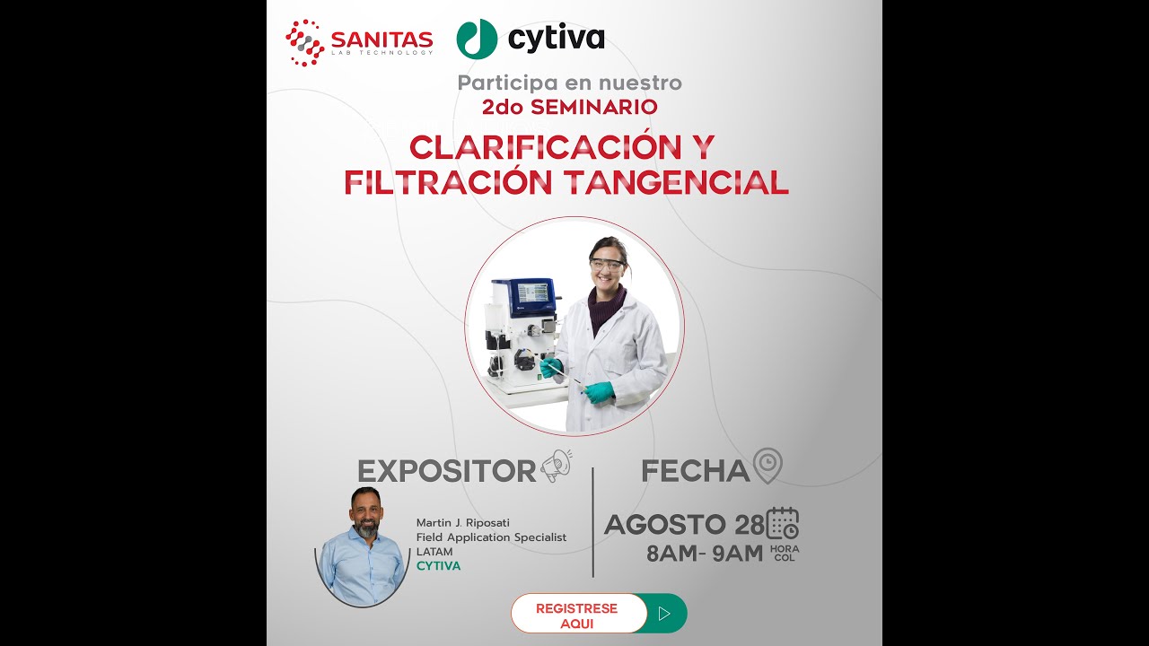 2do Seminario Cytiva: Clarificación y filtración tangencial