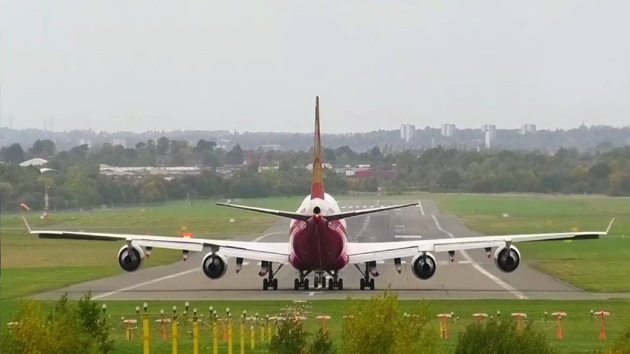 Boeing 747-400(F)  vs STORM AMY 💨✈️ Birmingham Airport ( BHX )