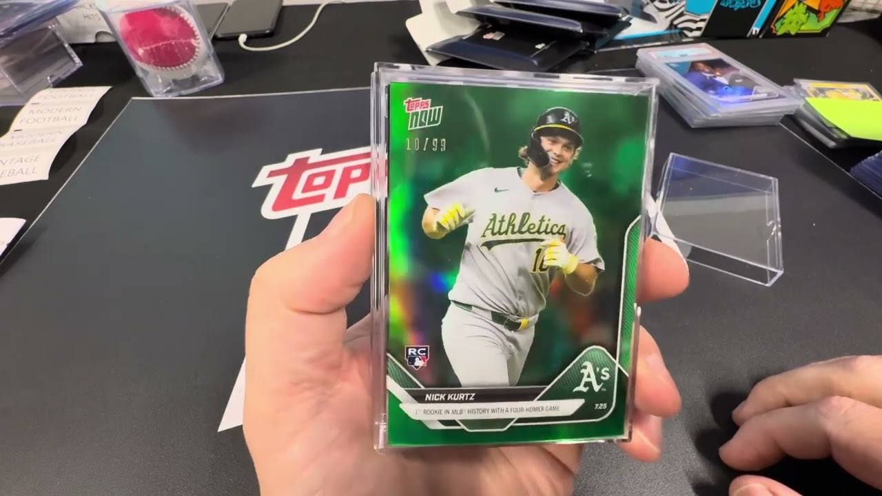Nick Kurtz #464 Look for Autos - Green Color Match 2025 Topps Now Baseball #toppsnow #topps