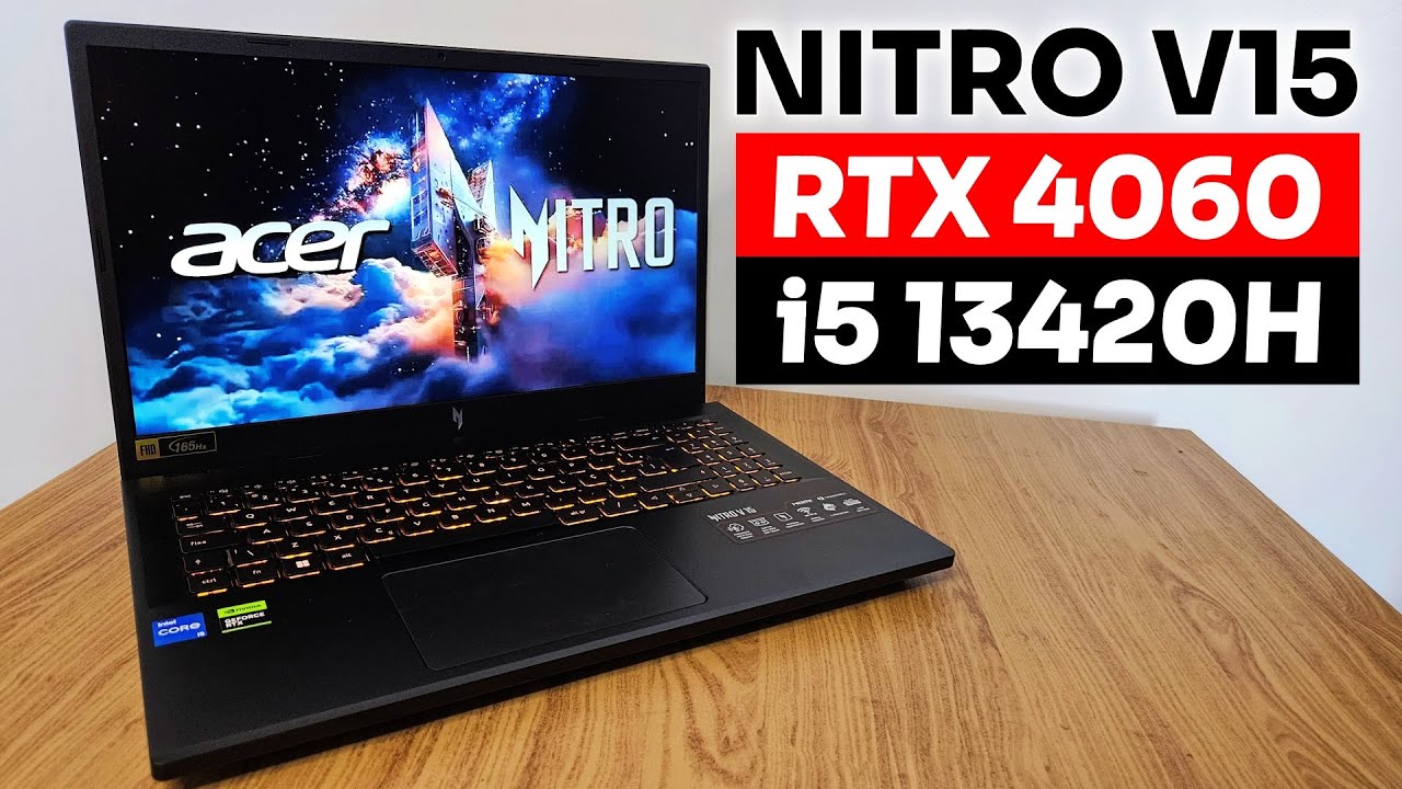 Acer Nitro V15 com i5 e RTX 4060 8GB vale a pena?  Review + Teste em JOGOS e Aplicativos