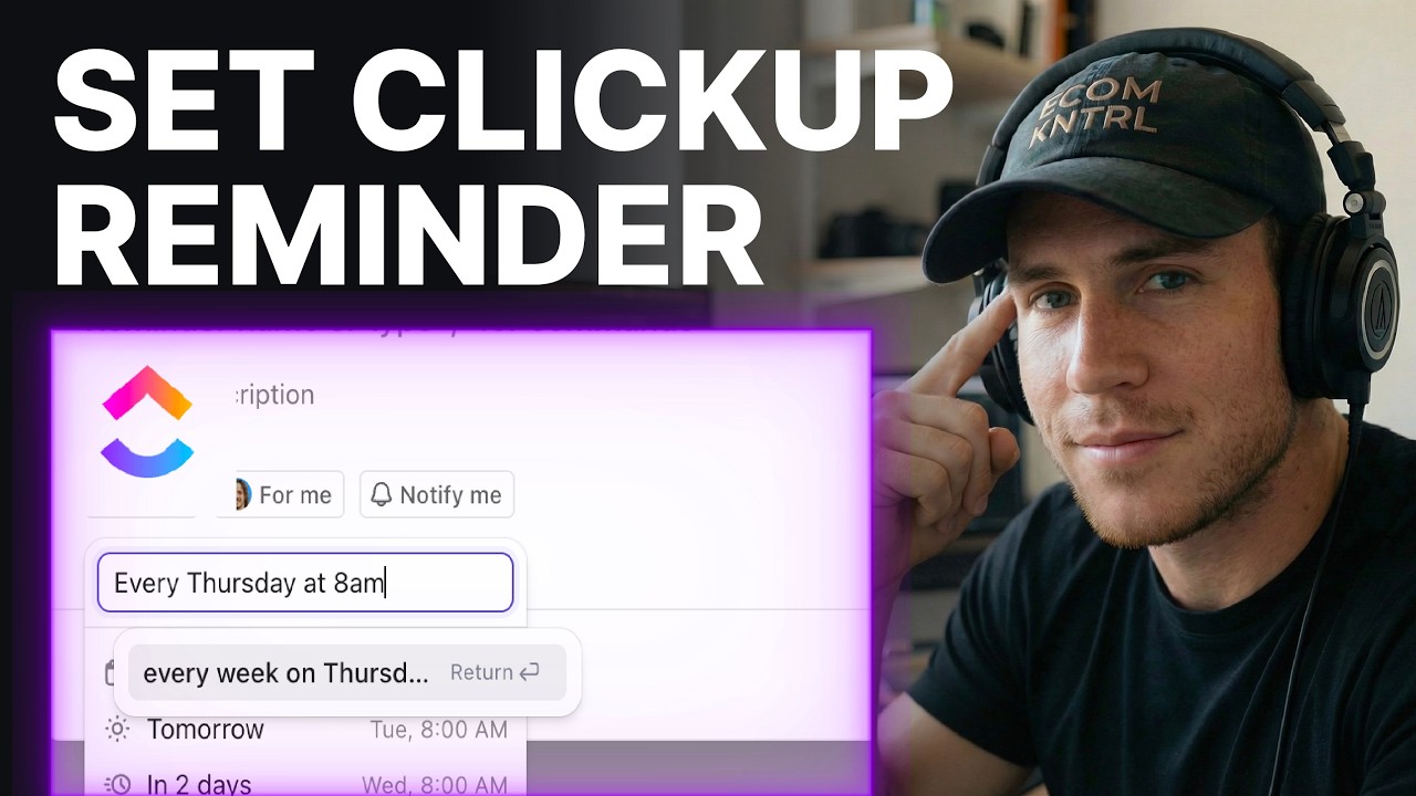 How To Use Reminder In ClickUp (2026) | Task Notifications