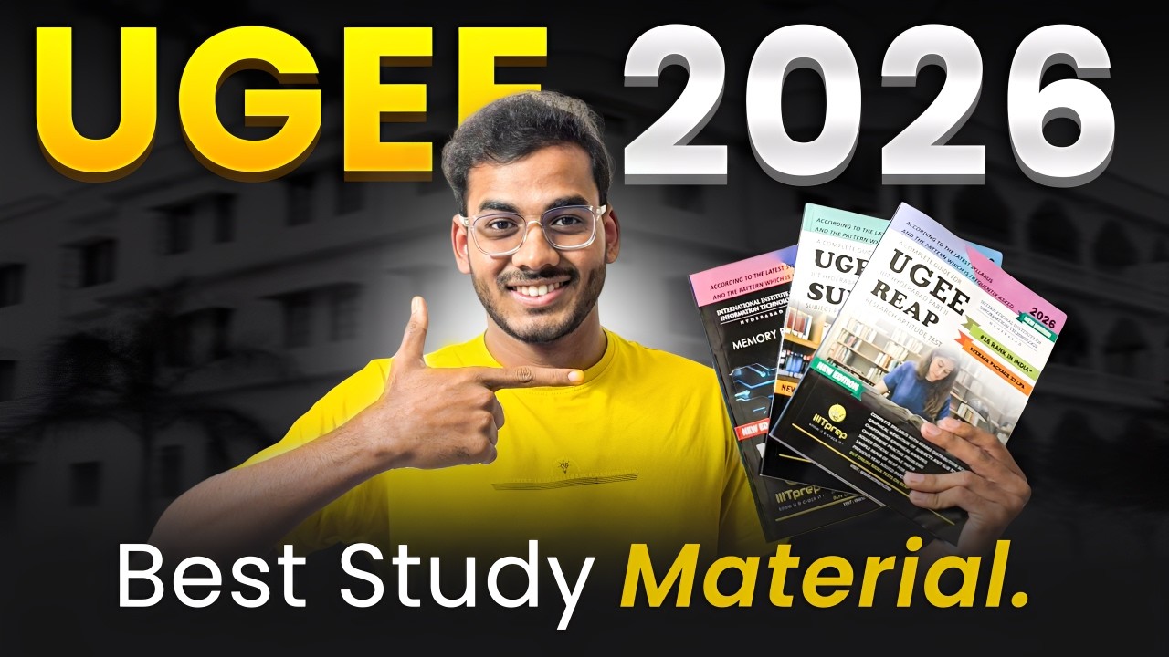 UGEE 2026 Book 🔥 You Should Not Miss!  | IIITprep | Complete Guide for REAP & SUPR | IIIT Hyderabad