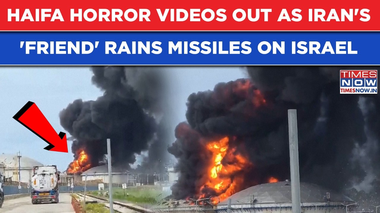 Iran's 'Friend' Rains Missiles On Haifa: Israel's Key Port City Burns After IDF Hit Nuclear Sites