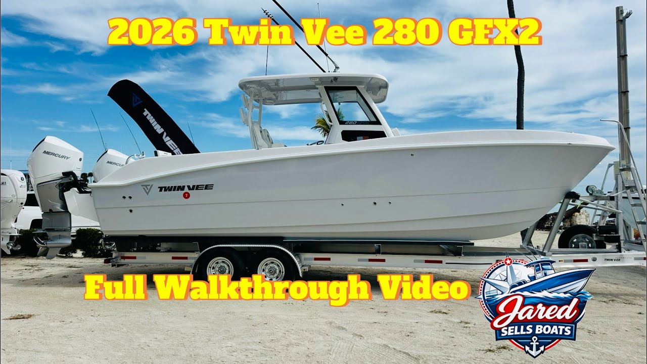 Full Walkthrough | 2026 Twin Vee 280 GFX2 | Mercury 300hp engines