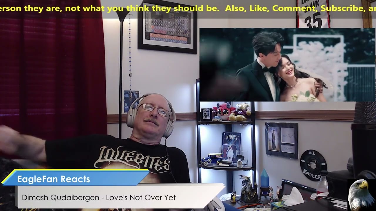 EagleFan Reacts to Love's Not Over Yet by Dimash Qudaibergen - Very Beautiful