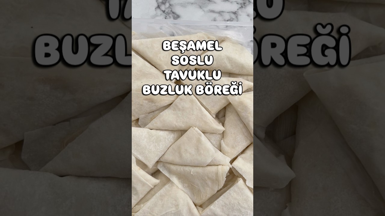 Beşamel Soslu Tavuklu Muska B&ouml;rek #reklam #tarif #yemektarifi #borek #tavuklub&ouml;rek #besamel #buzluk