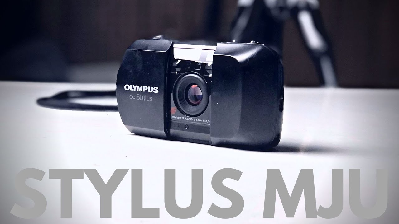 How to USE an OLYMPUS Infinity Stylus Mju 35mm Film Camera - BATTERY Replacement & LOAD Film