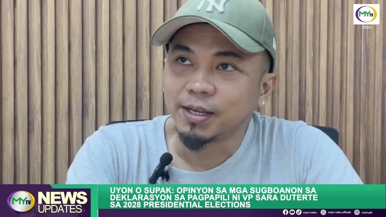 OPINYON SA MGA SUGBOANON SA DEKLARASYON SA PAGPAPILI NI VP SARA DUTERTE SA 2028 ELECTIONS