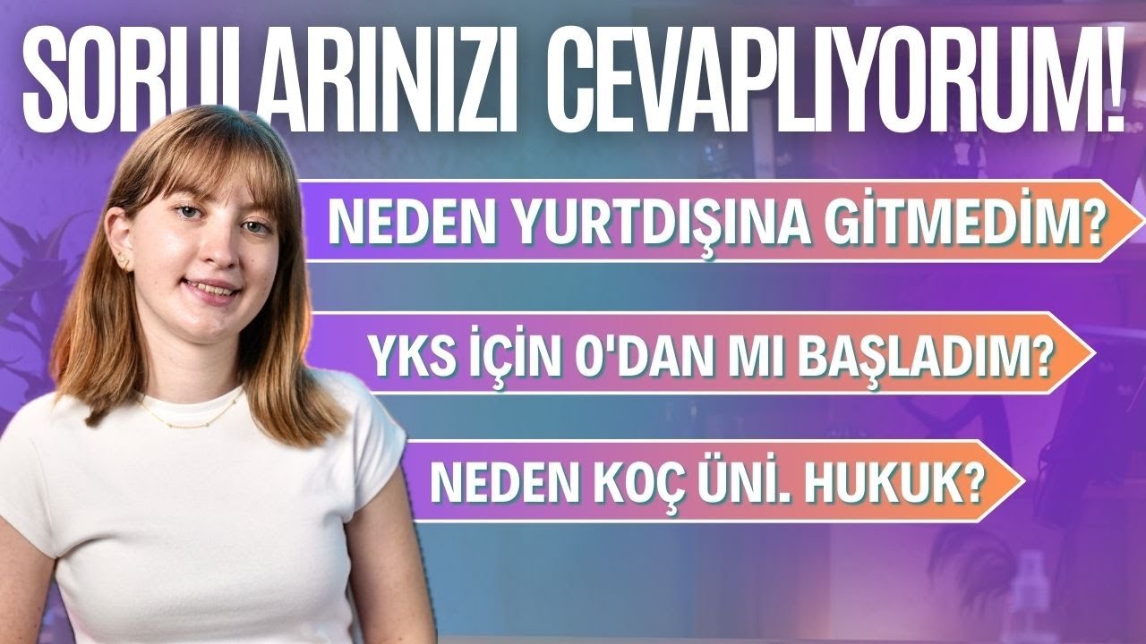 TÜM MERAK ETTİKLERİNİZİ CEVAPLIYORUM 🙌 | NEDEN YURTDIŞINDA OKUMUYORUM? NEDEN KOÇ HUKUK TERCİH ETTİM?