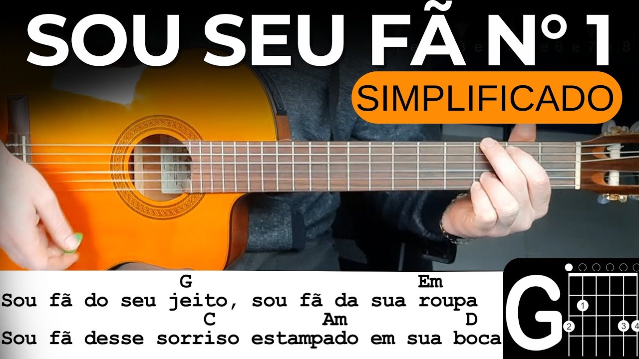 Sou Seu Fã N° 1 - Eduardo Costa - Como tocar no Violão - Aula simplificada