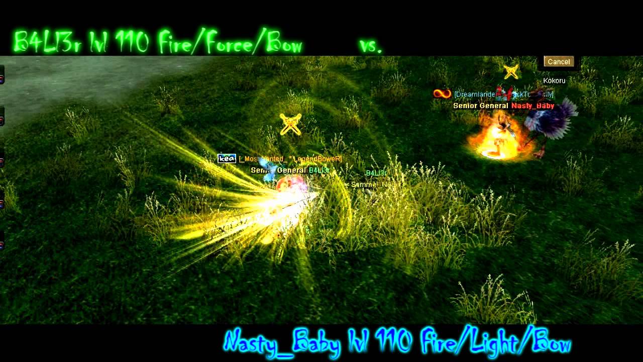 Silkroad Online LVL 110 FF Force Sun Bow PVP video