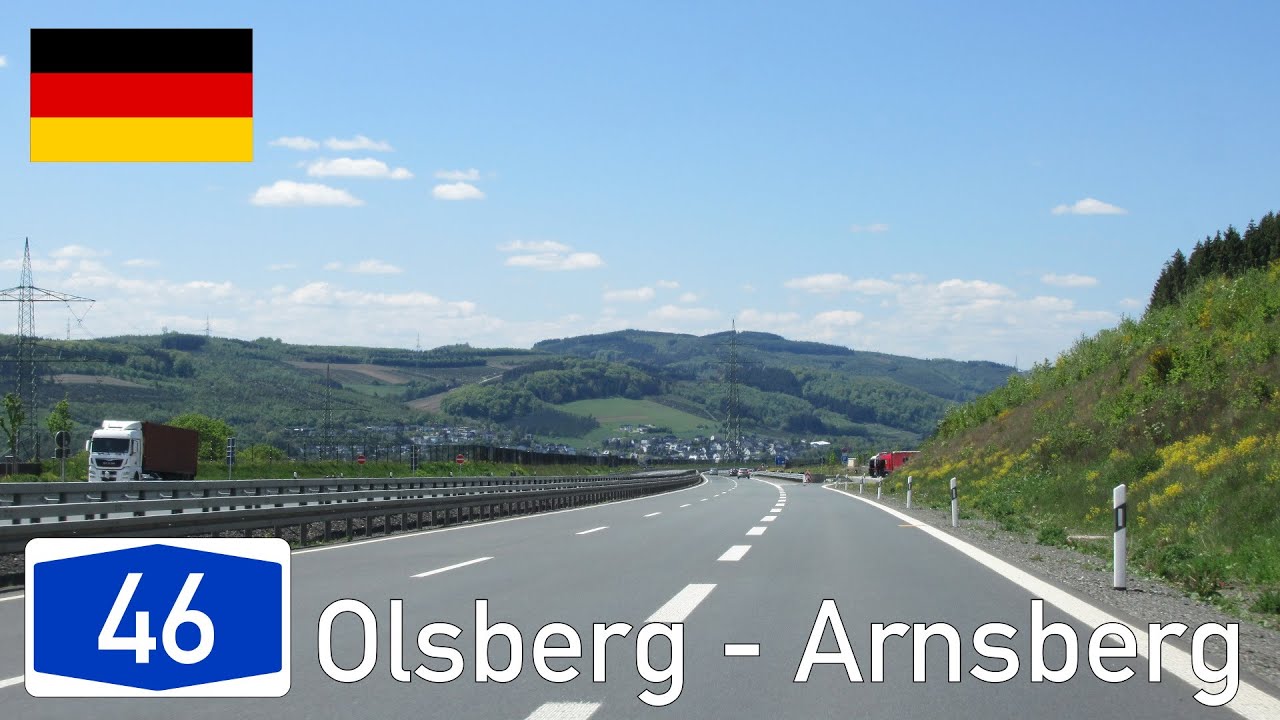 Germany: A46 Olsberg - Arnsberg
