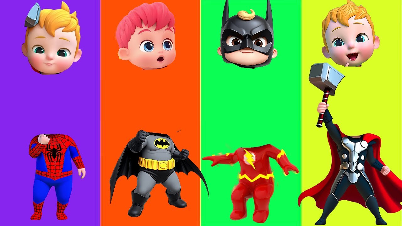 Wrong eyes👀 NEW EPISODES/ Spider-Man 🆚 Tor 🆚 Batman - COFFIN DANSE  Puzzle Wrong Heads