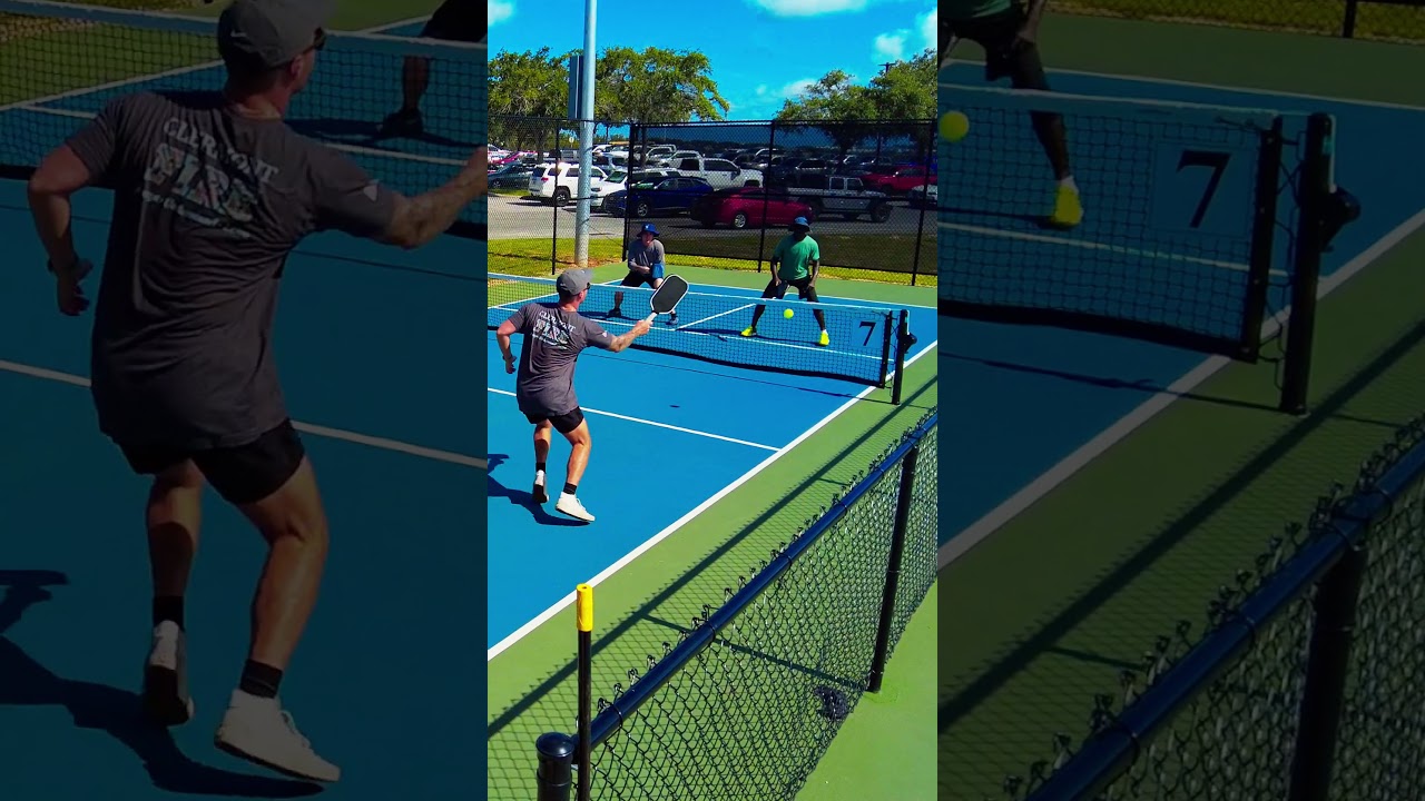 Half Bert... Or Erne on Opposite Side?  #pickleball #coaching #highlights #highlight #highlightsシ゚