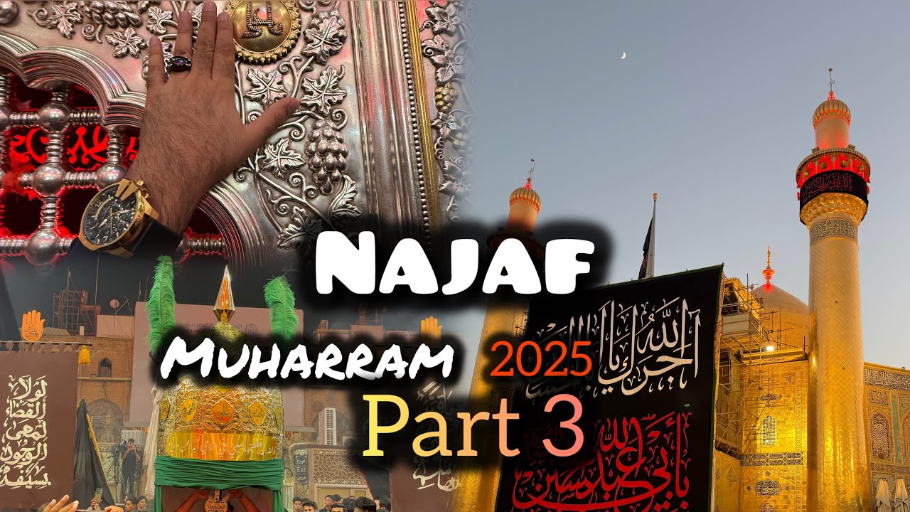 Najaf Muharram 2025 Part 3 | Shaharyar Qamar | Kufa | Meyssum e Timar | Haram Imam Ali A.S