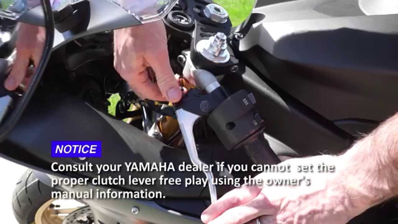 YZF-R1 & R6 Clutch Lever Free Play Adjustment