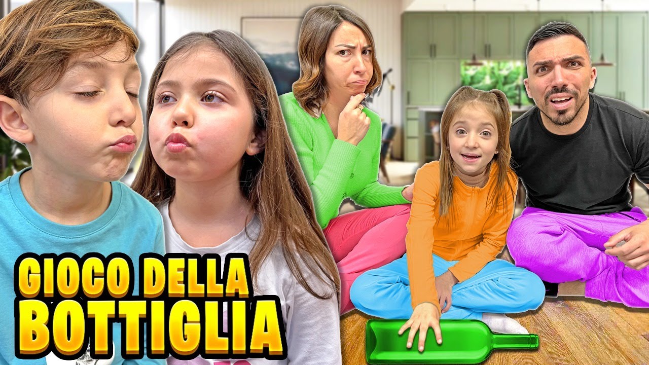 GIOCO DELLA BOTTIGLIA GIGANTE CON TUTTI I NOSTRI AMICI MAMMAGIULIA E FIGLIACHIARA!