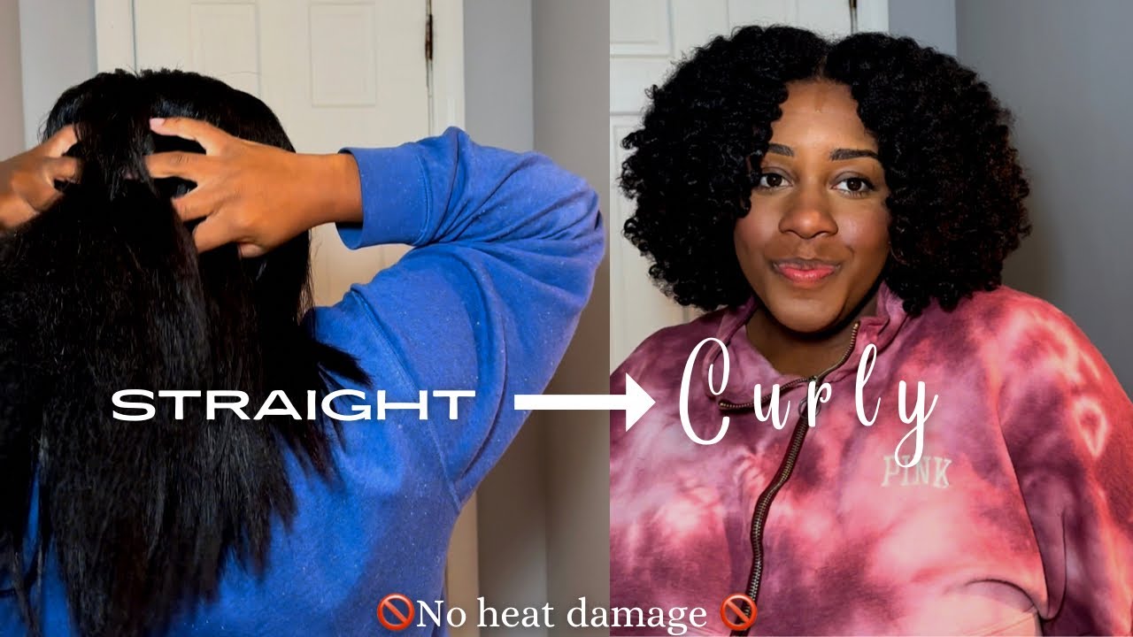 STRAIGHT TO CURLY | WASH DAY ROUTINE | NATURAL HAIR