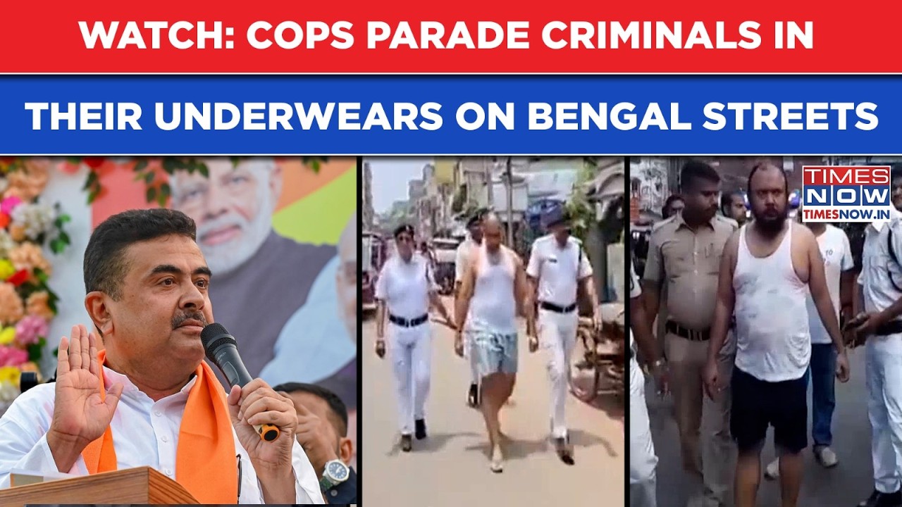 In BJP's Bengal CM Suvendu Gets Police To Parade Criminals In Underwear On Streets Of Howrah, Watch