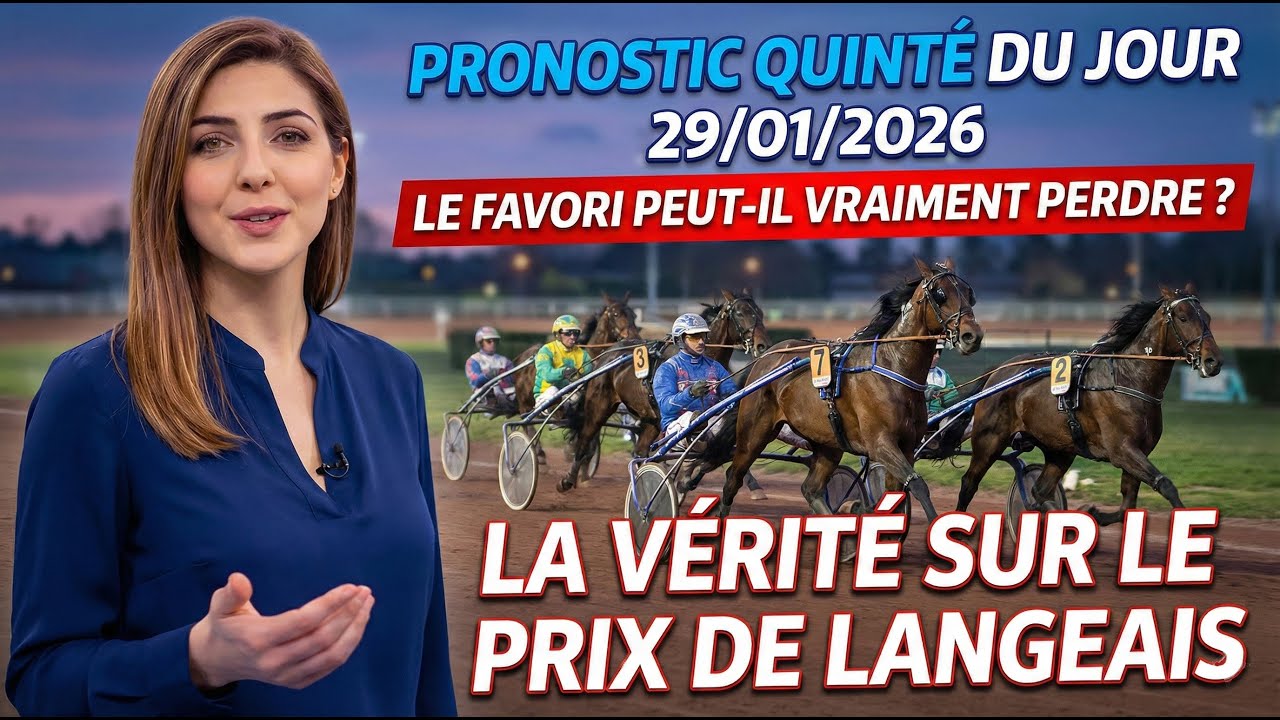 PRONOSTIC QUINTE DU JOUR 29/01/2026 : LE FAVORI PEUT-IL  PERDRE? LA VÉRITÉ SUR LE PRIX DE LANGEAIS