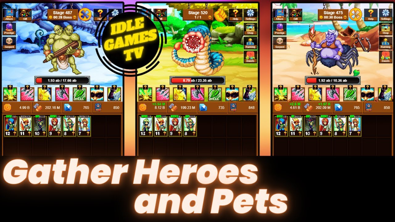 Idle Pixel Heroes: Upgrade Your Heroes To Take Down Monsters!