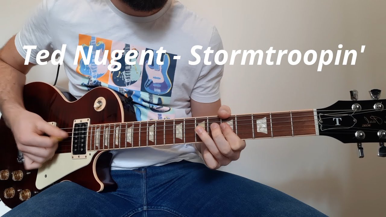 Riff du jour Ted Nugent Stormtroopin' TUTO Guitar lesson
