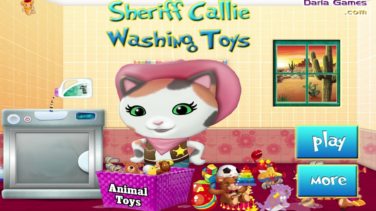 Sheriff Callie Wild West - Washing toys / Clean and order your toys - Games for Kids