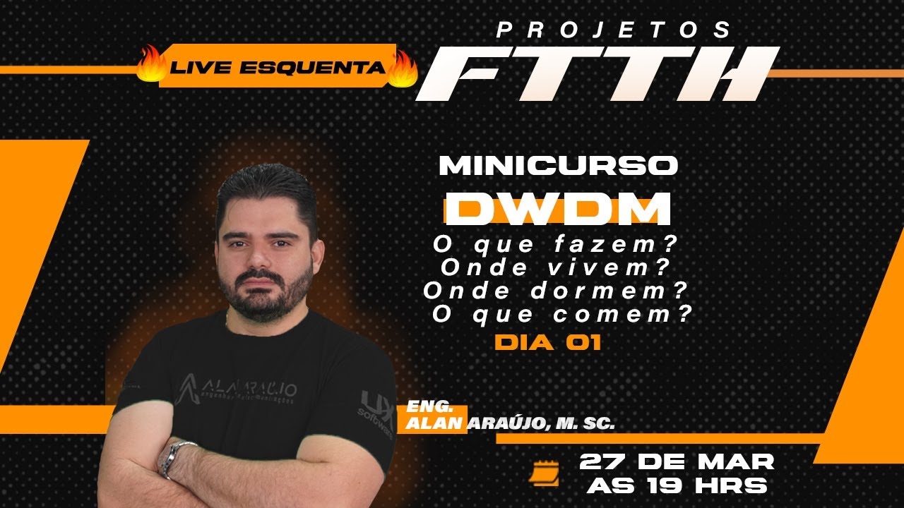 [MINICURSO] DWDM - Fibra &Oacute;ptica em redes de longo alcance.