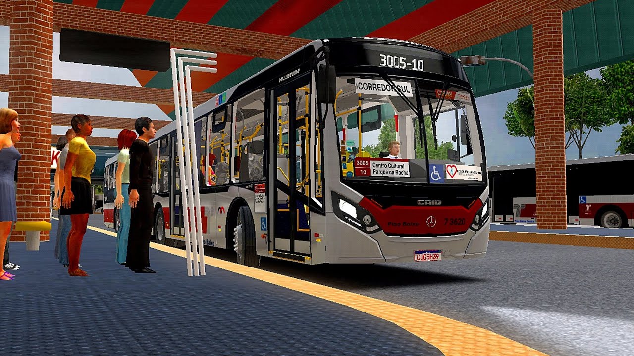 PBSU-Linha 3005-10 de Caio Millennium IV articulado O500UA. Realismo ao extremo.#protonbussimulator