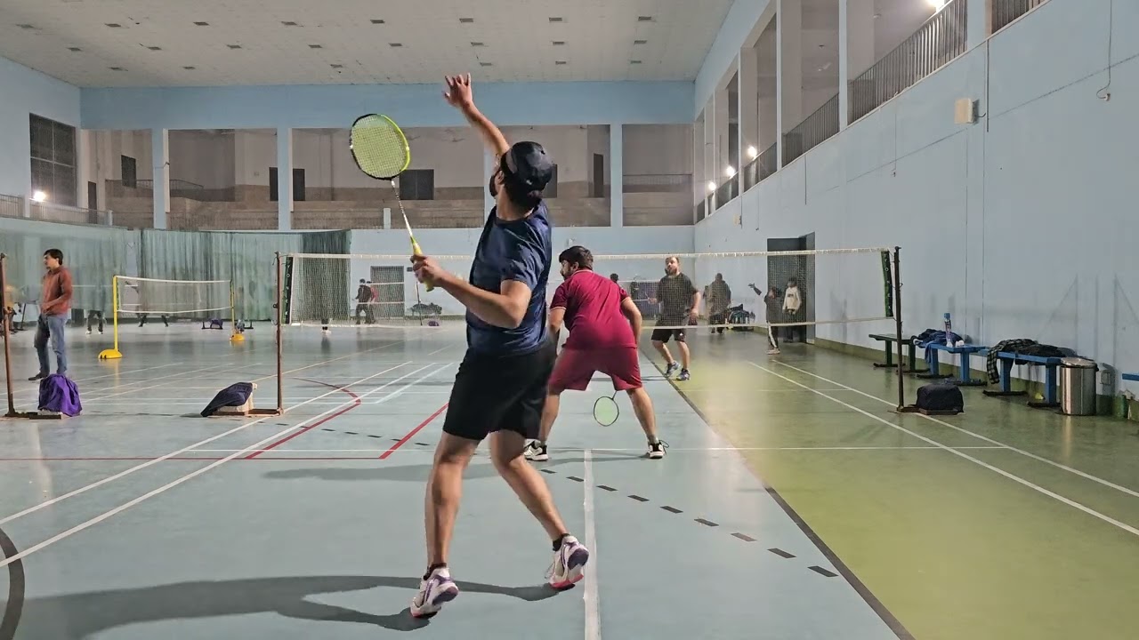 Samar & Shani Vs. Abdul & Hunain Badminton Doubles Match 2/3(1st Three)
