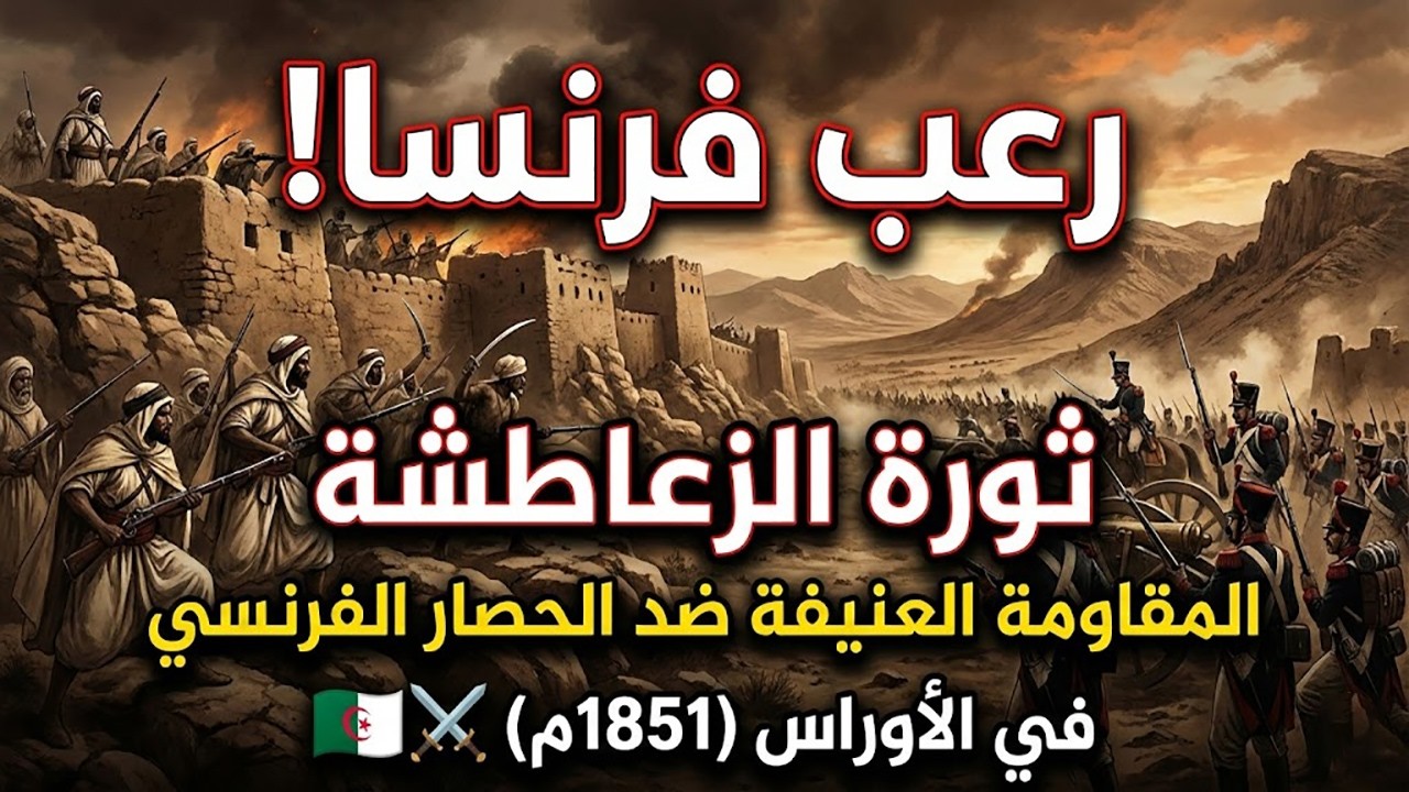 رعب فرنسا! ثورة الزعاطشة والمقاومة العنيفة ضد الحصار الفرنسي في الأوراس (1851م) ⚔️