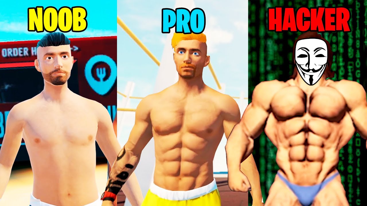 NOOB vs PRO vs HACKER - Iron Muscle