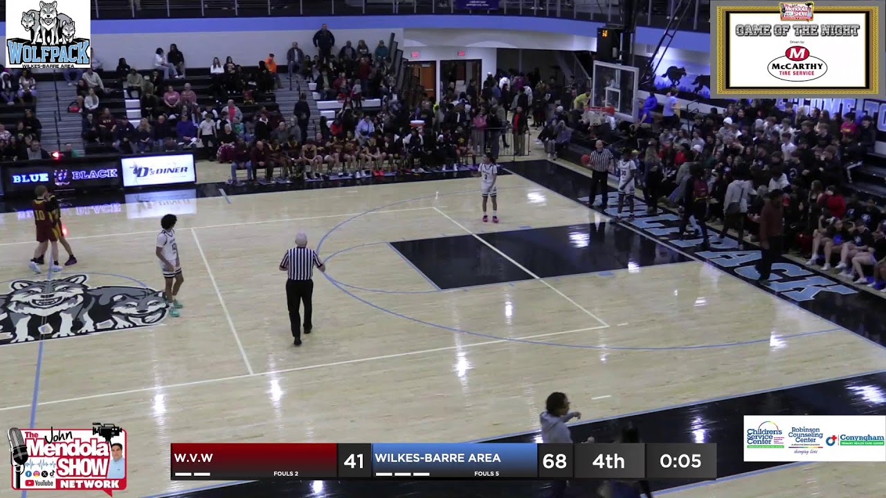 Wyoming Valley West vs Wilkes-Barre Area Boys Basketball