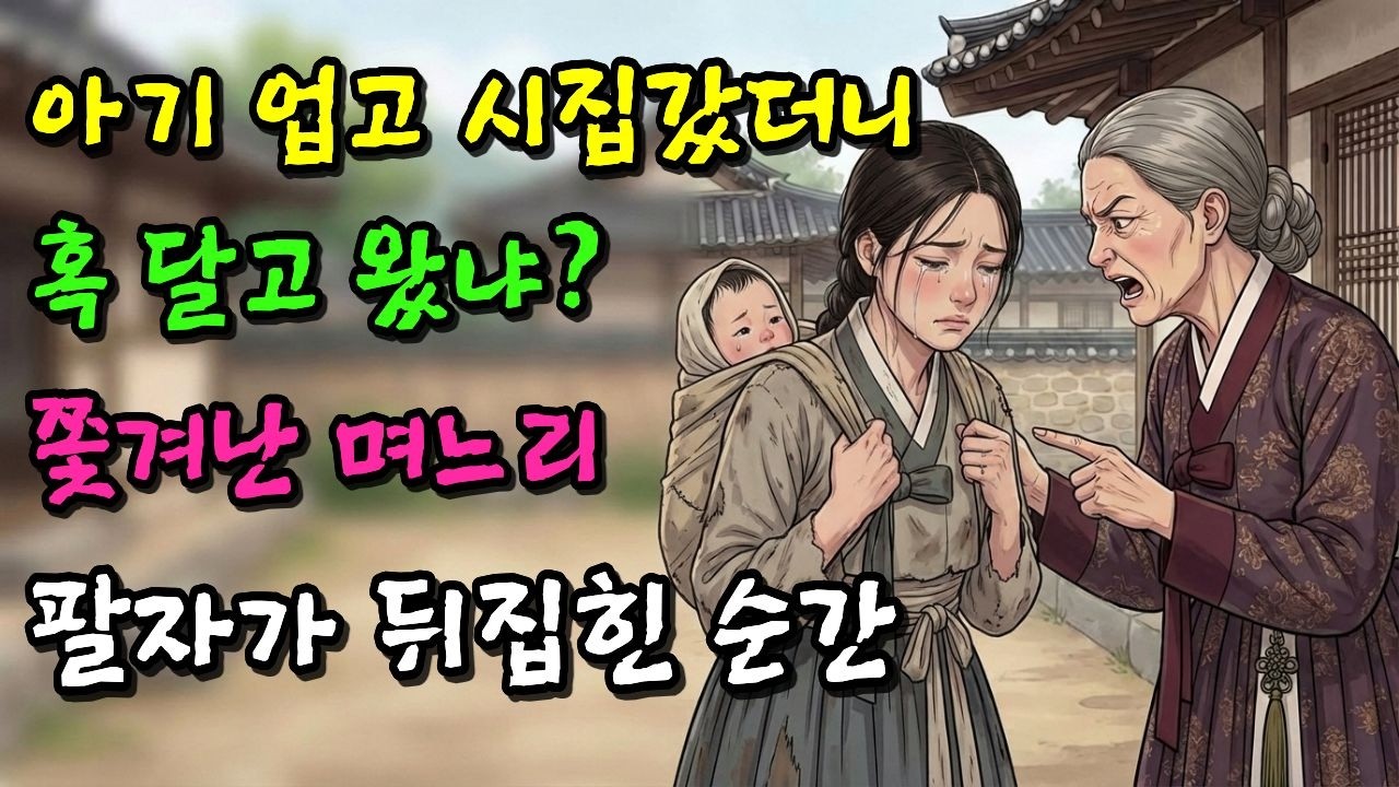 아기 업고 시집간 며느리를 쫓아낸 시댁의 최후｜야담｜민담｜옛날이야기｜설화｜전설