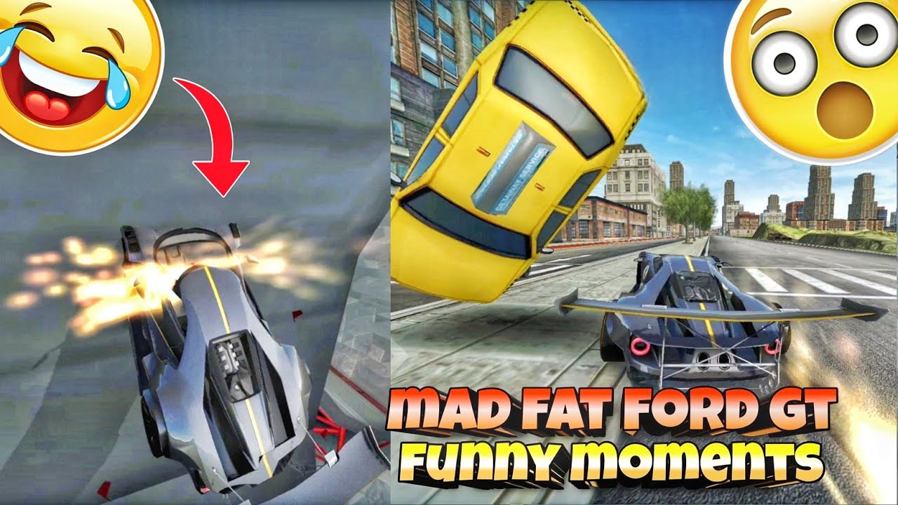 Angry mad fat ford gt💀||Funny moments😂||Extreme car driving simulator🔥||